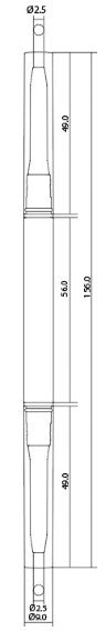 Aritight Automatic Pencil with Flat Brush(Refill Type) ∅2.5