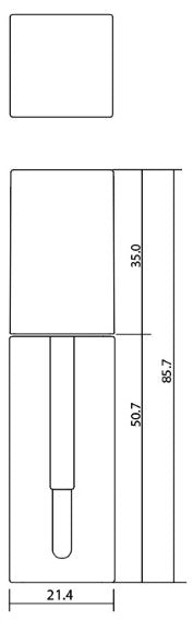 Rectangle Lip Gloss(Short Cap Type)