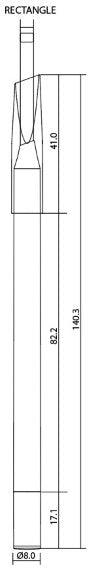 Rectangle Airtight Automatic Pencil