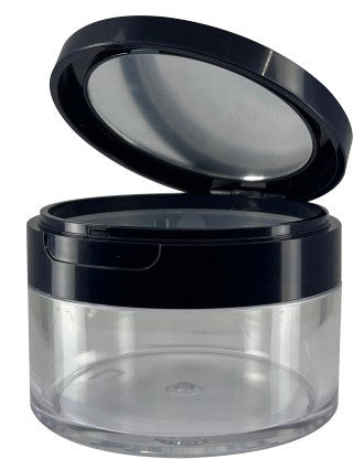 Circle Loose Powder Jar With Mirror